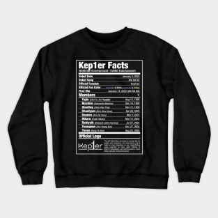 Kep1er Nutritional Facts Crewneck Sweatshirt